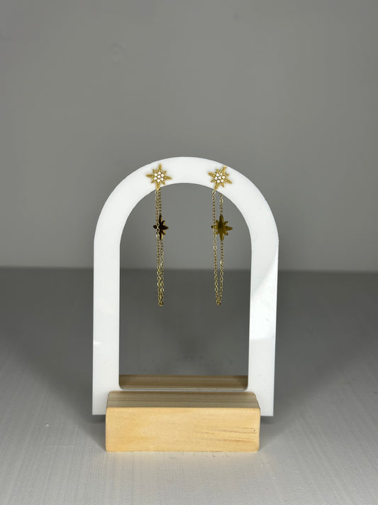 Boucle d’oreille étoile filante
